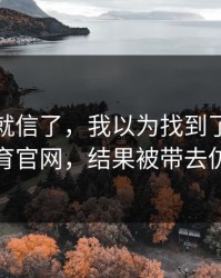 我差点就信了，我以为找到了爱游戏体育官网，结果被带去仿站